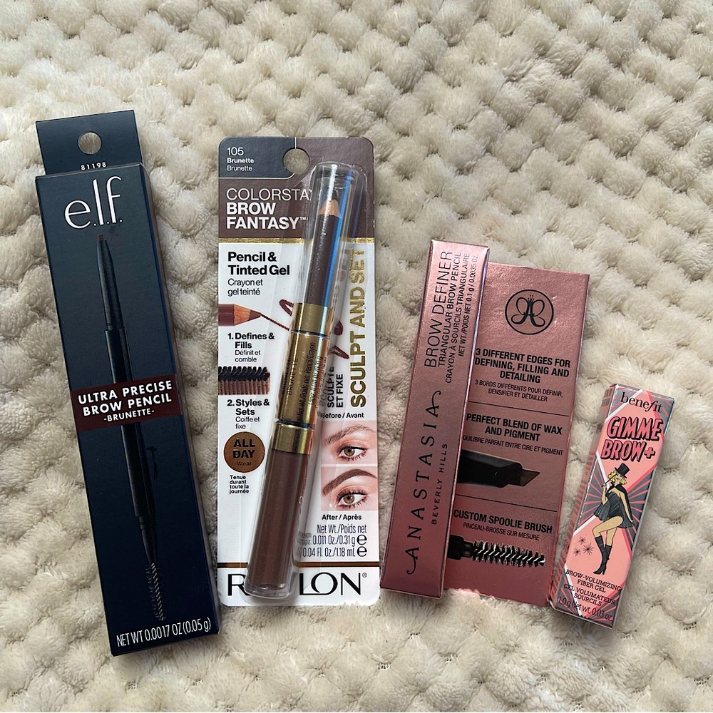 Anastasia, Benefit, Revlon, & e.l.f. Brunette Eyebrow Bundle